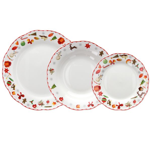 Servizio di piatti 18pz Christmas Delish Andrea Fontebasso - Tognana