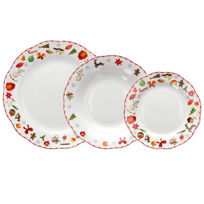 Servizio di piatti 18pz Christmas Delish Andrea Fontebasso - Tognana