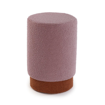 Pouf in lana bouclè