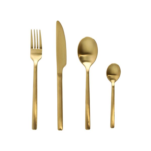 Servizio posate 24pz Matt Gold Solution Andrea Fontebasso Tognana