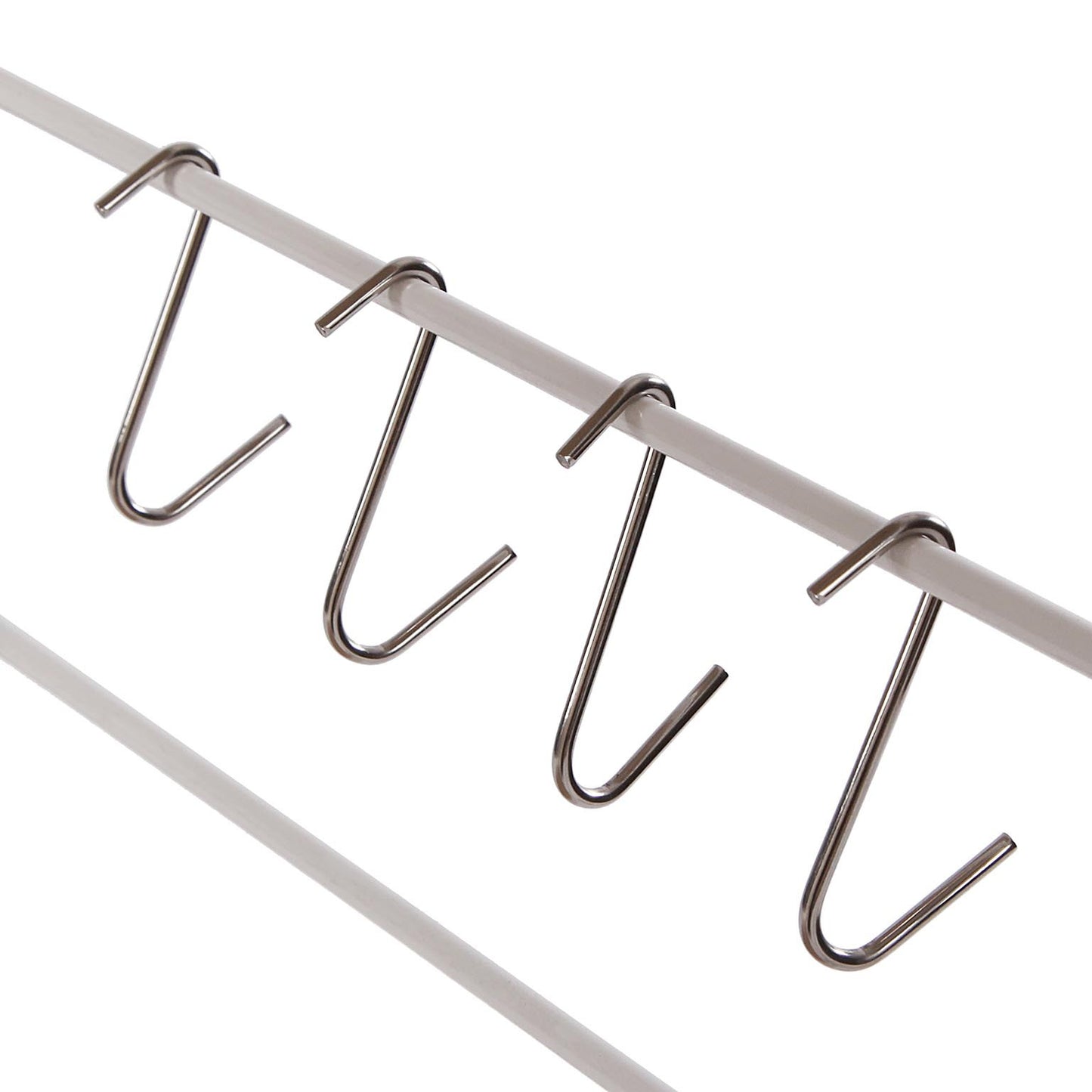 Scaffale legno e metallo bianco