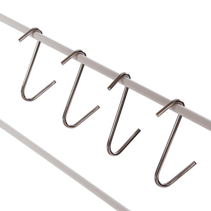 Scaffale legno e metallo bianco