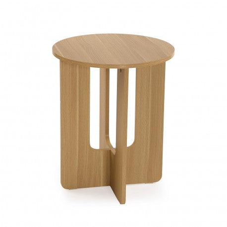 Tavolino tondo in legno